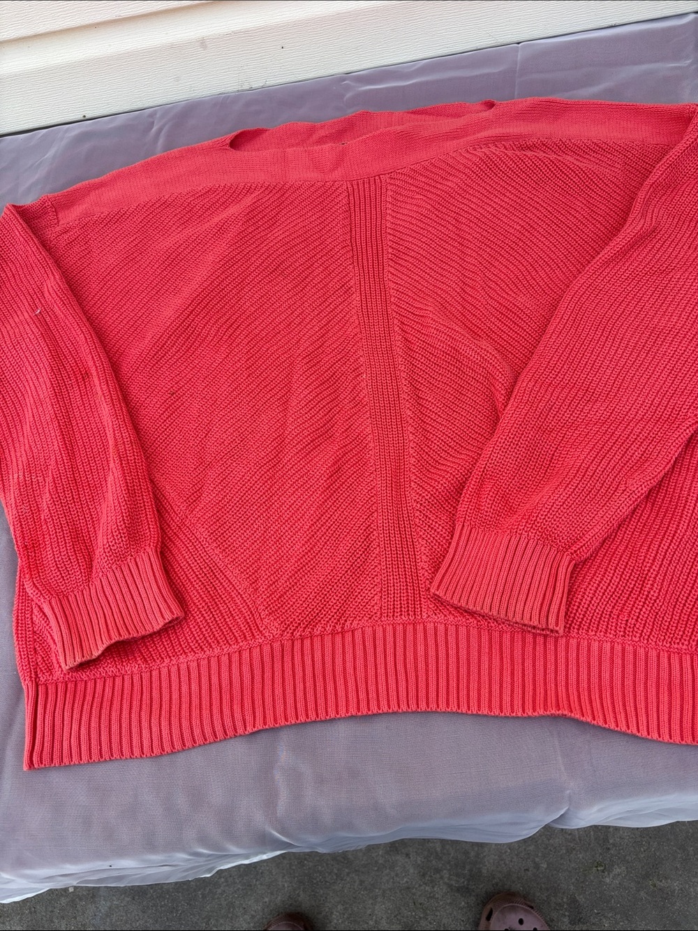 Lauren Ralph Lauren Coral-Pink Crewneck Sweater
